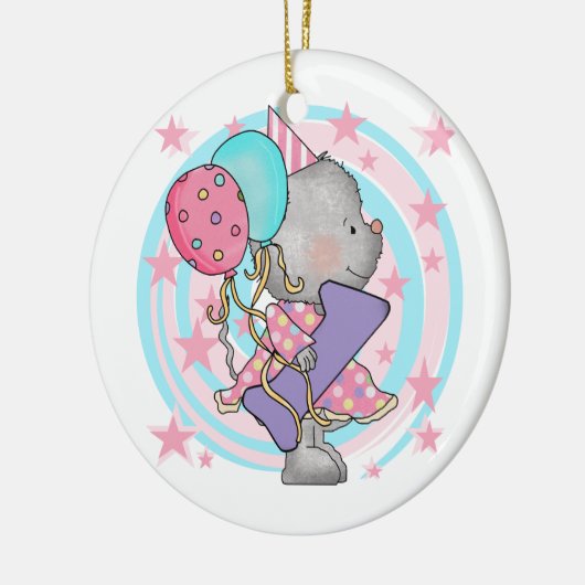 Ornement En Céramique Souris 1er anniversaire T-shirts et cadeaux (Gauche)