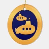 Ornement En Céramique Sous-marins d'or (Gauche)