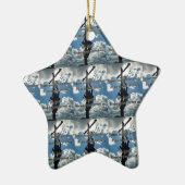 Ornement En Céramique Soutenez votre Lineman (Gauche)