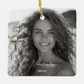 Ornement En Céramique Souvenir de Noël (Devant)