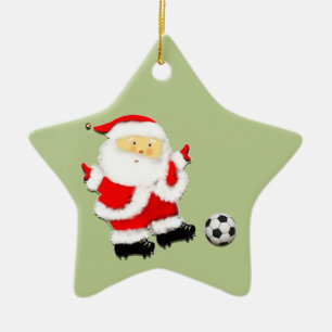 Ornement En Céramique Souvenir de Noël de football