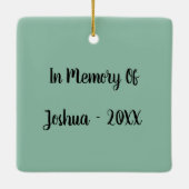 Ornement En Céramique Souvenir du Cardinal Holiday (Dos)