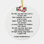 Ornement En Céramique Soyez toujours mon hymne de chrétien d'âme (Devant)