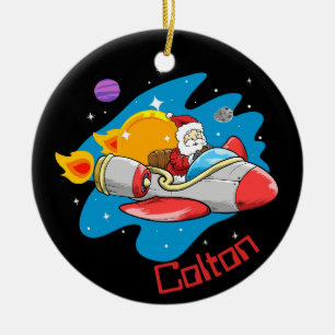 Ornement en céramique Space Père Noël