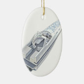 Ornement En Céramique Speed Boat depuis en haut (Droite)