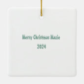 Ornement En Céramique Sphynx Hot Cocoa Cat Christmas (Dos)