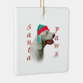 Ornement En Céramique Spinone Italiano Père Noël Paws (Droite)