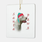Ornement En Céramique Spinone Italiano Père Noël Paws (Gauche)