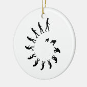 Ornement En Céramique Spirale d'évolution (Gauche)