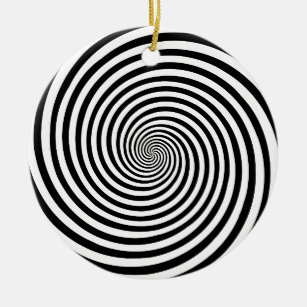 Ornement En Céramique Spirale d'hypnose