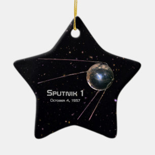 Ornement En Céramique Spoutnik 1 Satellite terrestre