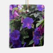 Ornement En Céramique Spring Morning Glories en bleu (Droite)