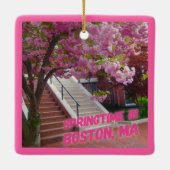 Ornement En Céramique Springtime à Boston, MA (Dos)