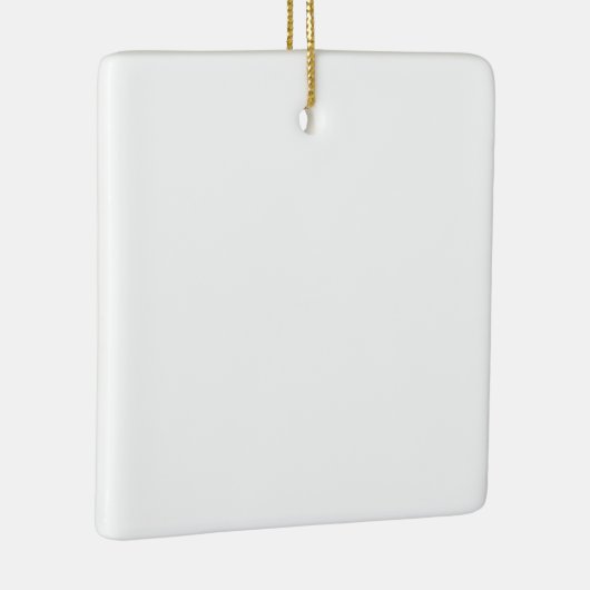 Ornement En Céramique Square Ceramic Ornament (Droite)