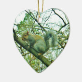 Ornement En Céramique Squirl dans du fumier bleu light (Gauche)