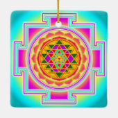 Ornement En Céramique Sri Yantra (Dos)