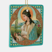 Ornement En Céramique St. Agnes de Rome (BK 006) (Droite)