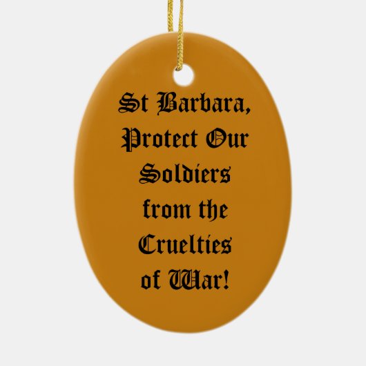 Ornement En Céramique St. Barbara (JP 01) (Dos)
