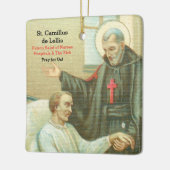 Ornement En Céramique St. Camillus Comforting an Invalid (M 021) (Gauche)