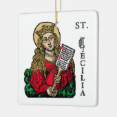 Ornement En Céramique St. Cecilia avec Hymn Board (Nuremberg) (Gauche)