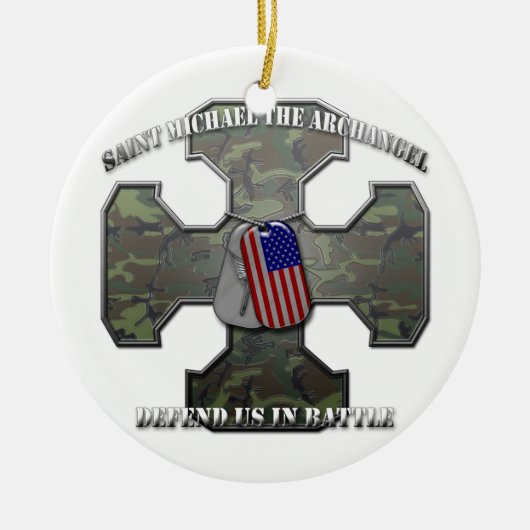 Ornement En Céramique St Michael Arkhangel (Devant)