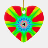 Ornement En Céramique Star Christmas Fractal (Dos)