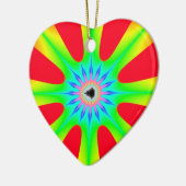 Ornement En Céramique Star Christmas Fractal (Gauche)