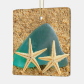 Ornement En Céramique Starfish Et Seaglass (Gauche)