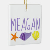 Ornement En Céramique Starfish Sea Shells Seashore Beach House Vacances (Droite)