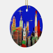 Ornement En Céramique Starry Night Philadelphia (Droite)