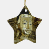 Ornement En Céramique Statue de Golden Bouddha Inspirational Love (Droite)