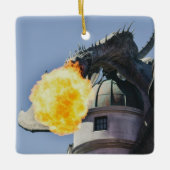 Ornement En Céramique Statue du Dragon de Respiration (Devant)