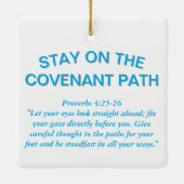 Ornement En Céramique Stay on the Covenant Path (Dos)