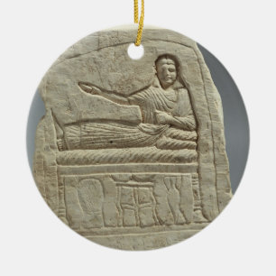Ornement En Céramique Stela funéraire au nom de la dame Artemis, franc
