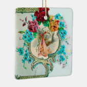 Ornement En Céramique STORK BABY SHOWER 2 Ruby rouge (Droite)