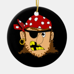 Ornement En Céramique Substance personnalisable de pirate d'homme de