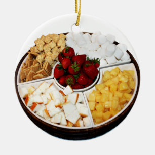 Ornement En Céramique Sucreries pour fondue au chocolat