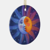 Ornement En Céramique Sun et alignement parfait d'éclipse de lune (Droite)