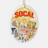 Ornement en céramique Sunny California (Droite)