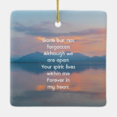 Ornement En Céramique Sunset Evening Sky Dusk Memorial Pocket Keepsake (Dos)