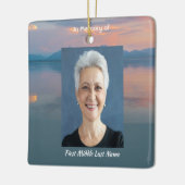 Ornement En Céramique Sunset Evening Sky Dusk Memorial Pocket Keepsake (Gauche)