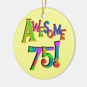 Ornement En Céramique Super 75 T-shirts et cadeaux d'anniversaire (Gauche)