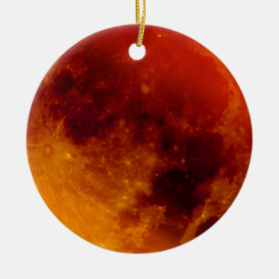 Ornement En Céramique Super Blue Blood Moon