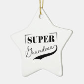 Ornement En Céramique Super grand-mère (Gauche)