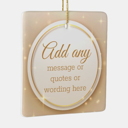 Ornement en céramique sur mesure en or Elegant (Droite)