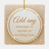 Ornement en céramique sur mesure en or Elegant (Dos)