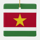 Ornement En Céramique Suriname Flag (Dos)