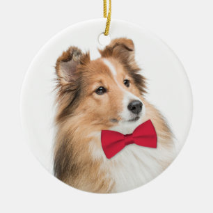 Ornement En Céramique Sweet Sheltie Christmas Ornament