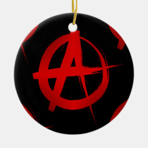Ornement En Céramique Symbole d'anarchie