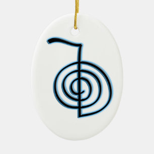 Ornement En Céramique Symbole de Reiki Cho Ku Rei